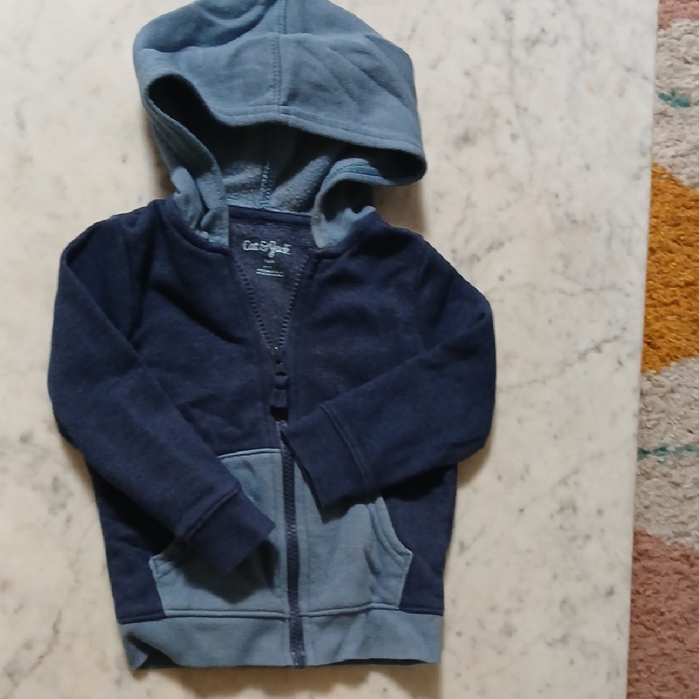Cat & Jack Kids' Two-Tone Blue Hoodie